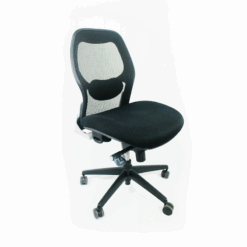 Fauteuil de bureau pivotant en résille sans accoudoir