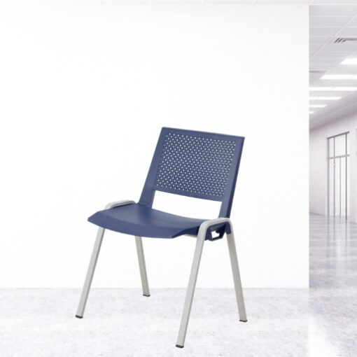 chaise visiteur bleu Marina