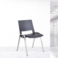 chaise visiteur noir Marina