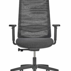 Fauteuil de bureau ADJUST noir avec accoudoirs