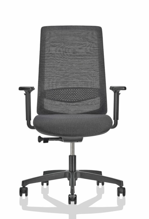 Fauteuil de bureau ADJUST noir avec accoudoirs