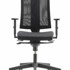 Fauteuil de bureau AIRSIT noir avec accoudoirs