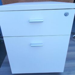 Caisson blanc 2 tiroirs - Bois -