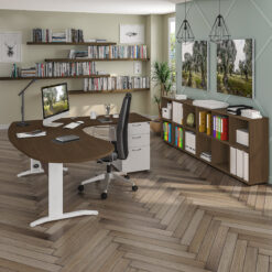 Bureau manager IDRA – L200 x P110 cm  – noyer