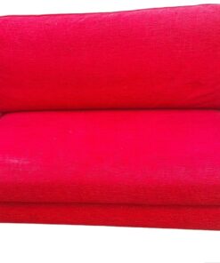 Canapé 2 places 160 cm - Tissu rouge