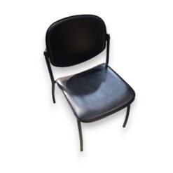 Chaise Visiteur Cuir - Noir