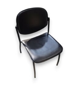 Chaise Visiteur Cuir - Noir