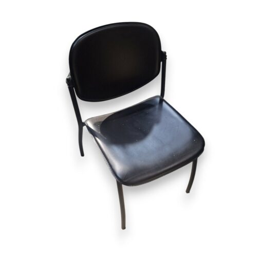 Chaise Visiteur Cuir - Noir