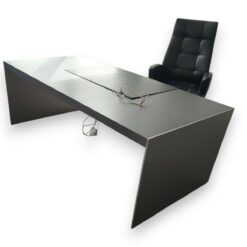 Bureau Renz Alu Minimalisme avec Support en Cuir