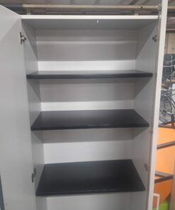 Armoire Haut blanc portes battantes