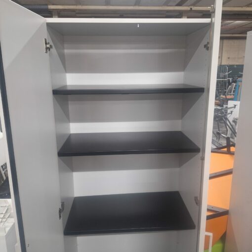Armoire Haut blanc portes battantes