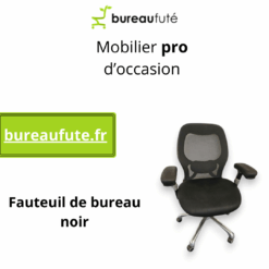 Fauteuil de bureau noir ergonomique