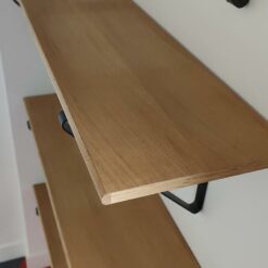 Ensemble de 4 étagères murales en chêne