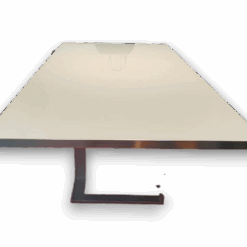 Grande table de réunion en verre trempé 120×280 cm