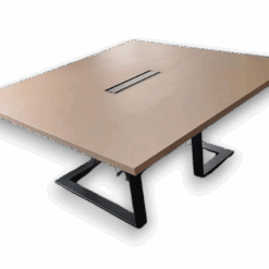 Table de réunion carrée 160×160 cm