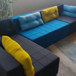 Salon en L composé de 3 modules indépendants