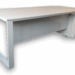 Bureau de direction blanc laqué